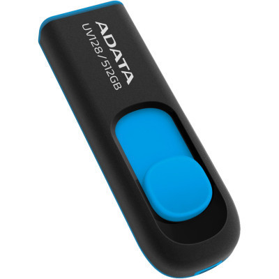 USB флеш накопитель ADATA 512GB AUV 128 Black/Blue USB 3.2 (AUV128-512G-RBE) Винница - изображение 2