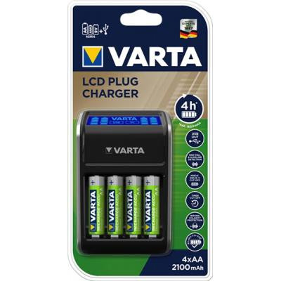 Зарядное устройство для аккумуляторов Varta LCD PLUG CHARGER +4*AA 2100 mAh (57687101441) Винница - изображение 4