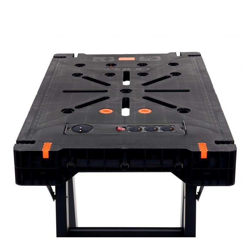 Портативний верстак складаний з розетками до 500 кг Kraft&Dele (KD10746) Нововолинськ - фото 5