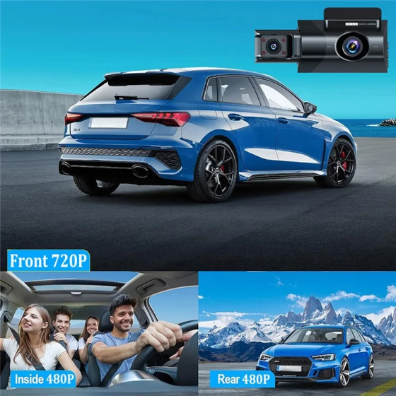 Автомобильный видеорегистратор Y-18 (3 камеры) Wi-Fi Full HD Винница