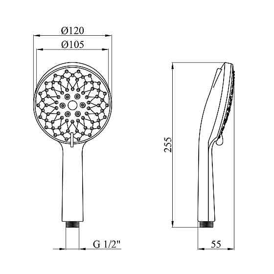 Лейка для ручного душа Kroner KRM - C723 Киев