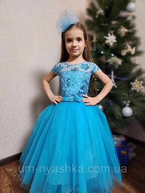 Дитяча біле плаття Глорія з паєтками Кривий Ріг - фото 3