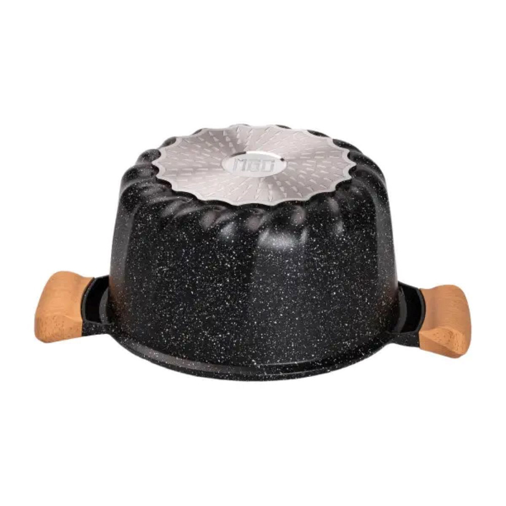 MGC Набір посуду, 3 каструлі, з товстодонною алюмінієвою лопаткою та ополоником MGC, чорний HP- Коломия - фото 4