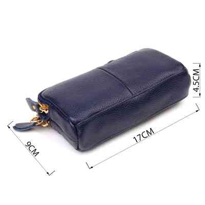 Сумка Vintage На два відділення з натуральної шкіри Синя (22089) Вінниця