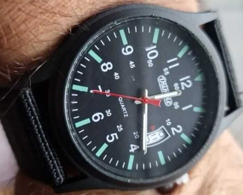 Модные мужские наручные часы с нейлоновым ремешком и календарем. Киев - изображение 3