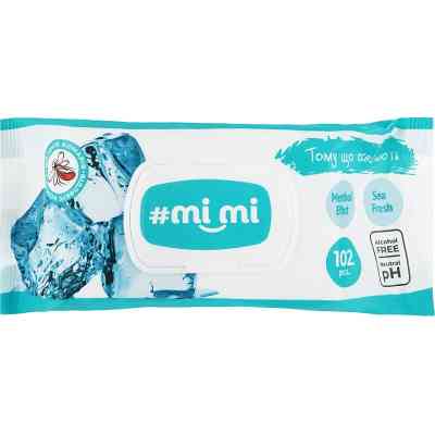 Влажные салфетки Mi Mi Охлаждающие С клапаном 102 шт. (4820237500373) Винница