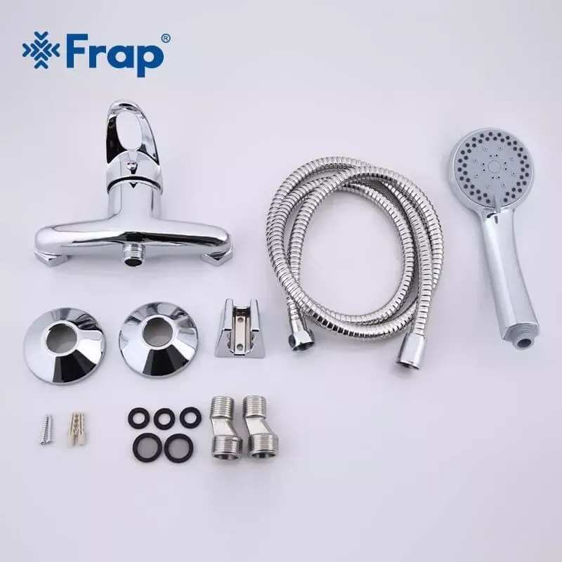Смеситель для душа Frap F2003 с душевым гарнитуром, хром Киев - изображение 7
