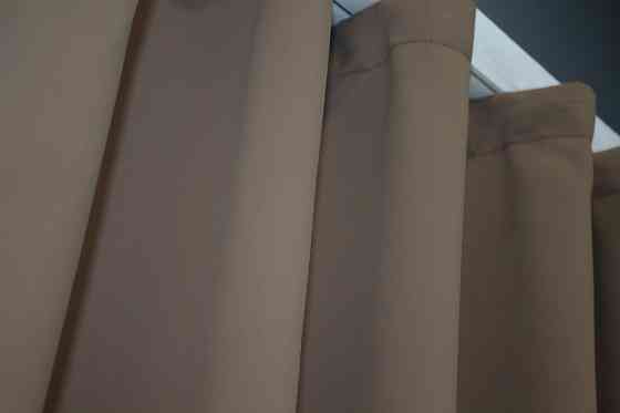 Комплект штор коротких VR-Textil Bagema Rvs № 1289ш Какао 130х170 см 2 шт (35-0024) Київ