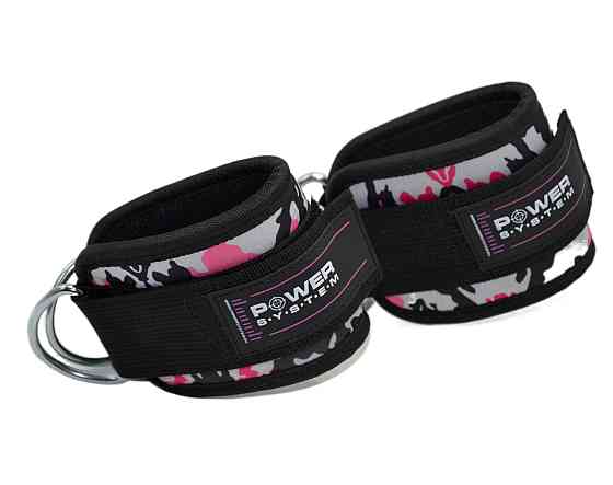Манжеты на щиколотку Power System PS-3470 Ankle Strap Camo Pink/Black Луцк