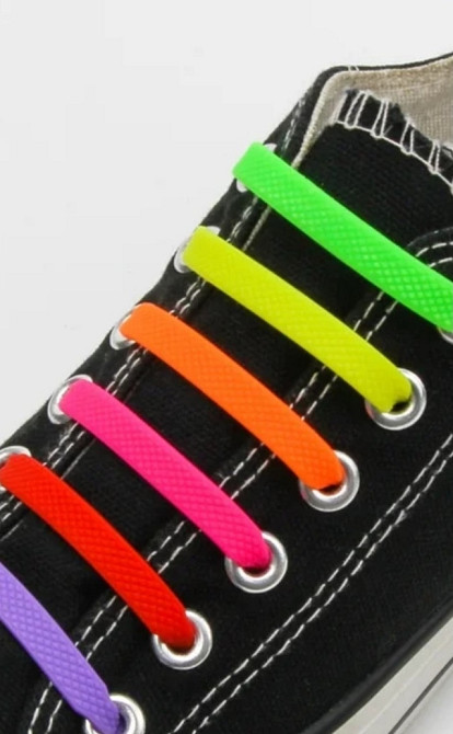 Шнурки силиконовые ленивые 12 шт Смела - изображение 9