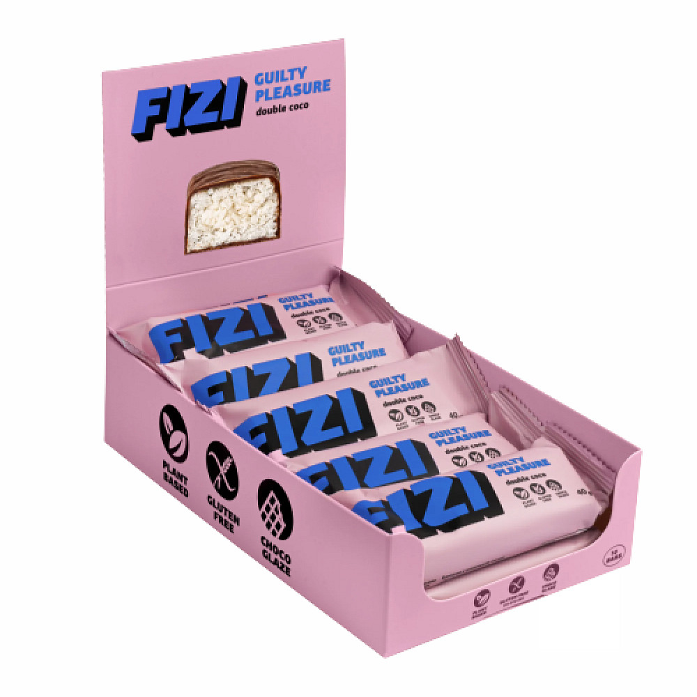 FIZI Chocolate Bar - 10х40g (Double Coconut) Луцк - изображение 1