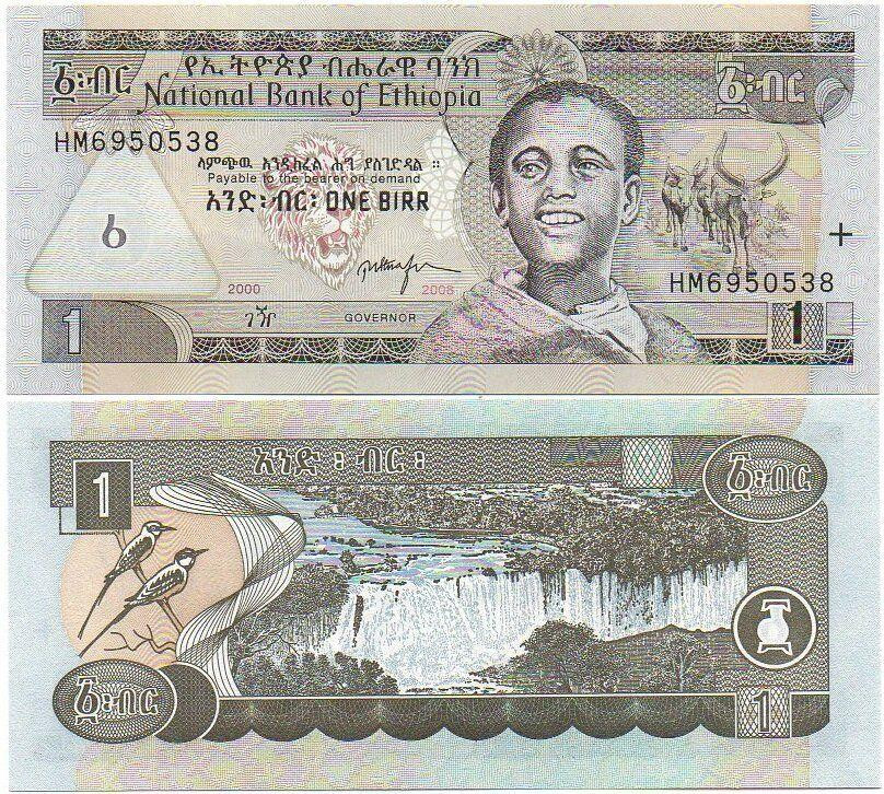 Ethiopia Эфиопия - 1 Birr 2008 ( 2000 ) UNC P. 46e Полтава - изображение 1
