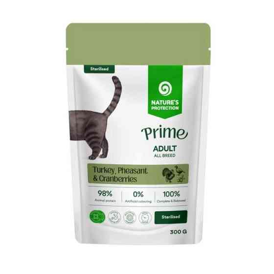 Nature's Protection Prime Sterilised Adult Cats Turkey, Pheasant and Cranberries Вологий корм для стерилізованих котів з індичкою, фазаном і жура Київ