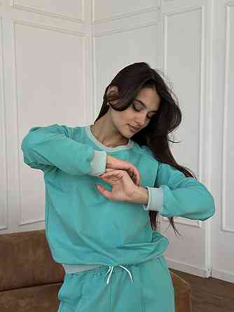 Свитшот женский однотонный Бирюзовый 42/44 Харьков