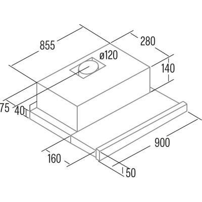 Витяжка кухонна Cata TF-2003 DurAlum 900 (02094305) Вінниця - фото 2