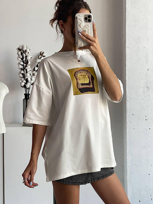 Женская базовая футболка из кулирного трикотажа хлопок Одесса - изображение 4