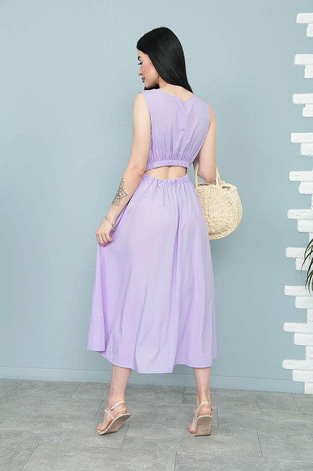 Літня сукня з софту "Wendy" оптом | Норма і батал | Розпродаж моделі Лавандовий, 46-48 Київ - фото 2