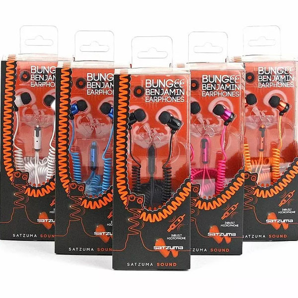 Навушники дротові "Bungee", оранжеві Рівне - фото 4