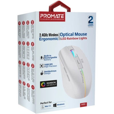 Мышка Promate Kitt Wireless White (kitt.white) Винница - изображение 7