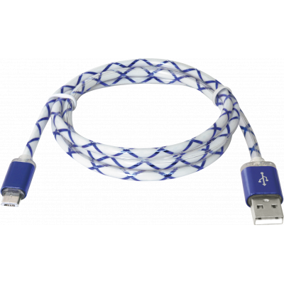 Дата кабель USB08-03LT USB - Micro USB, BlueLED backlight, 1m Defender (87555) Вінниця