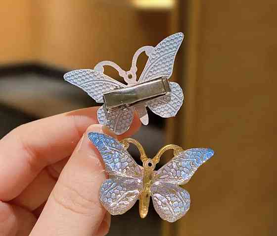 Затискач "Метелик" маленький Блакитний Сміла