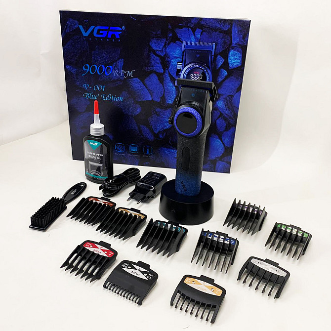 Машинка для стрижки чоловіча VGR V-001, Акумуляторний універсальний тример для стрижки HK-65 Київ - фото 4
