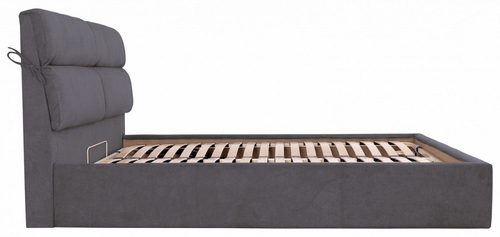 Кровать Edinburgh VIP 140 х 200 см Мисти Dark Grey С дополнительной металлической цельносварной рамой Темно-серый Днепр - изображение 12