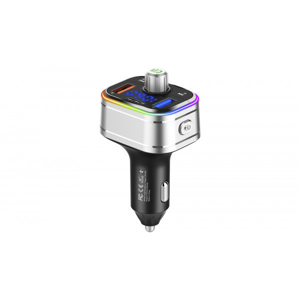 Автомобільний FM-трансміттер Aspiring Wave 2 LED/Bluetooth/MicroSD/DSP/QC3.0/Пульт ДК (86ASTR21PB2) Киев - изображение 7