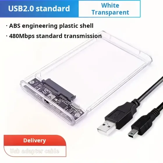 Прозорий корпус для 2.5" HDD/SSD з LED-індикатором Київ