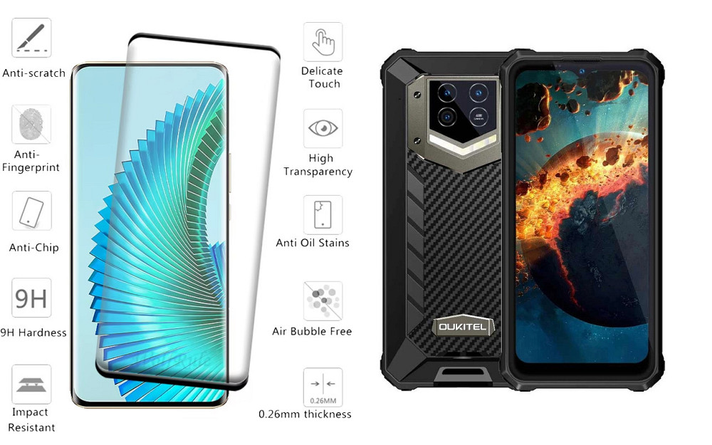 Захисне скло HyperGlass Pro для Oukitel WP15, WP15S, WP15 5G – максимальна чутливість та захист Київ - фото 2