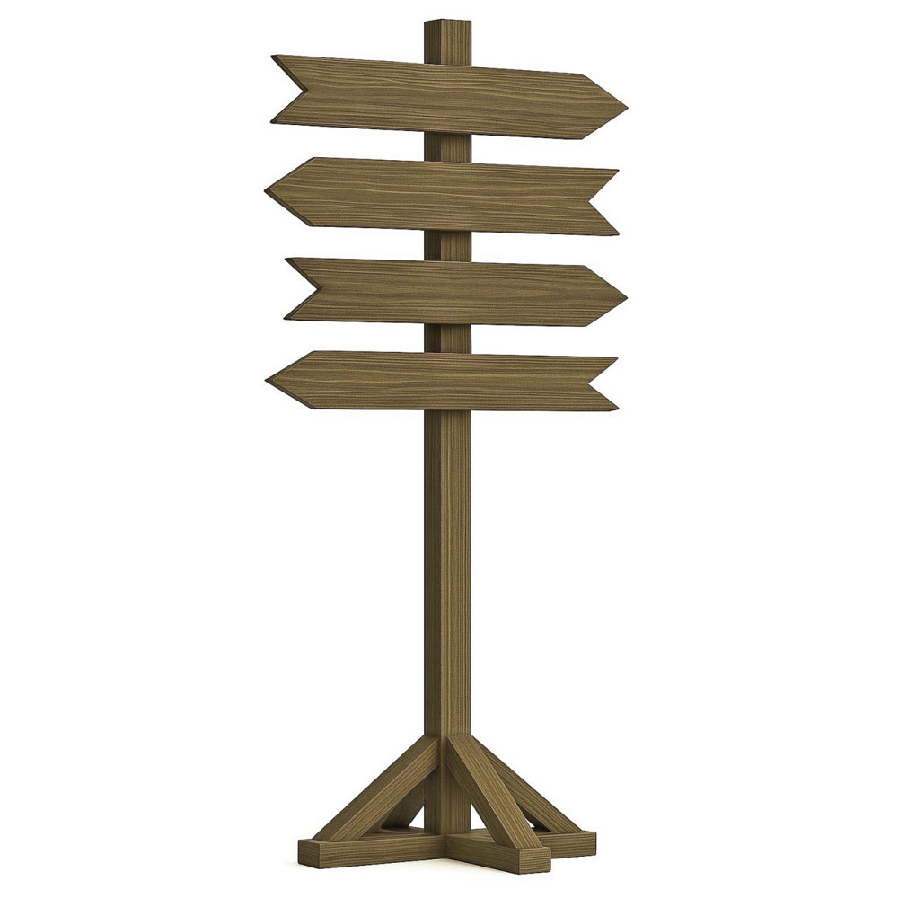 Підлогова стрілка-покажчик "Фейсі" палісандр Миколаїв - фото 1