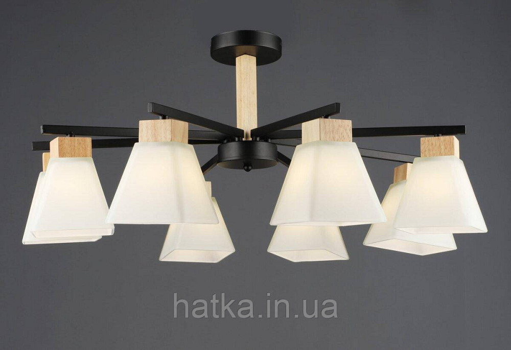 Люстра стельова на 8 плафонів N6608/8 Київ - фото 1