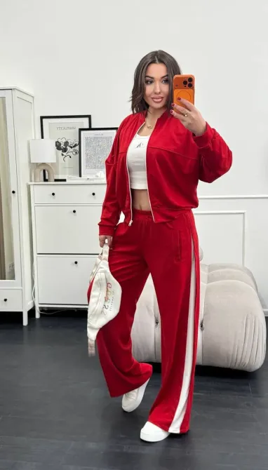 Жіночий спортивний костюм з лампасами — стильний повсякденний комплект Одеса - фото 9