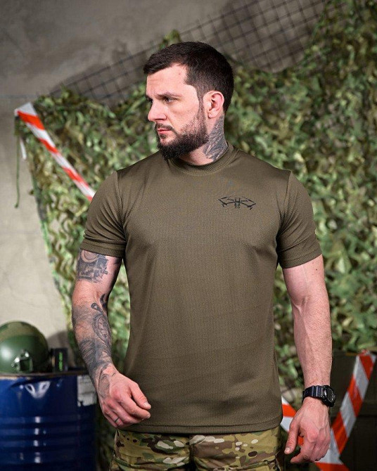 Тактична потовідвідна футболка Dron oliva ПП7636 Одеса - фото 3