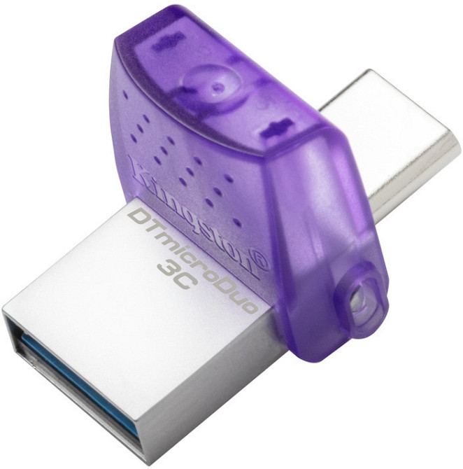 Флеш-накопичувач USB3.2 128GB Type-C Kingston DataTraveler microDuo 3C (DTDUO3CG3/128GB) Фіолетовий Харків - фото 19
