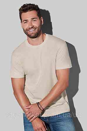 Набір базових футболок 5шт Stedman Classic-T чоловічий білий/ бордовий /чорний темно-зелений/ бежевий (ST2000-5PACK5) Київ