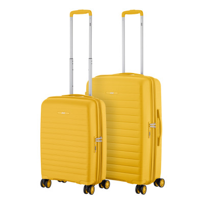 Набор чемоданов 2E Aero (M+S), бурштиново-жовті (2E-SPP-AERO-SET2-AY) Винница - изображение 1