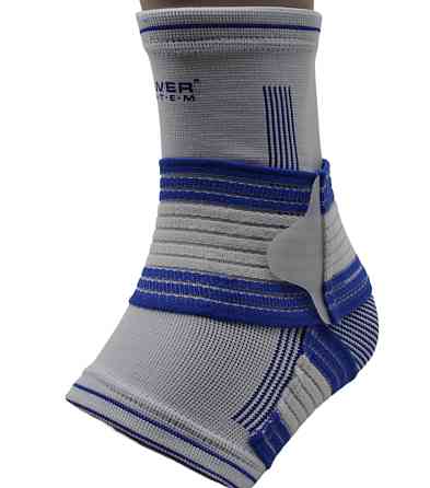 Бандаж на гомілкостоп Power System PS-6009 Ankle Support Pro Blue/White (1шт.) L/XL Кам'янське