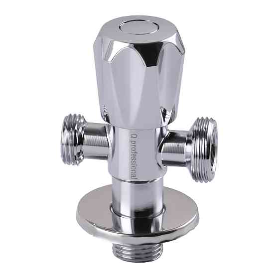Кран вентильний кутовий Professional 1/2″X1/2″X3/4″ NV-QP555 Тернопіль