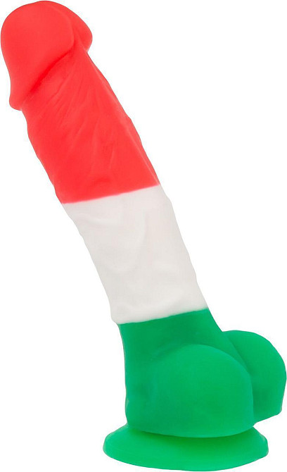 Кольоровий фалоімітатор ADDICTION - LEONARDO - 7 "- 3 COLOURS, 17,8 см, силікон, вібропуля в подарун Sex Aura Київ - фото 4