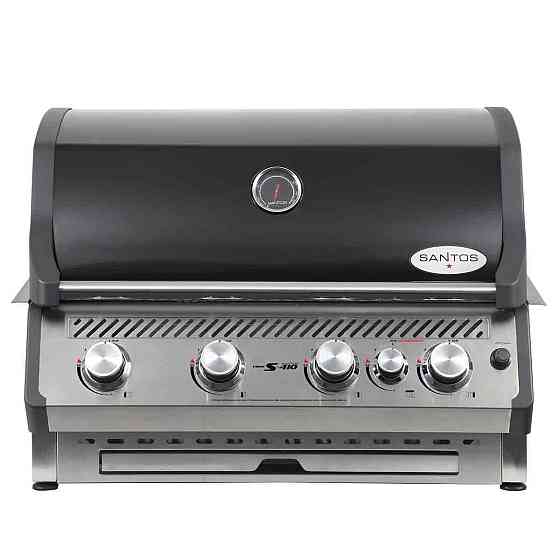 Вбудований газовий гриль SANTOS Free S-410 Black, з заднім пальником, чорний 890666 Код: 010946 Рівне