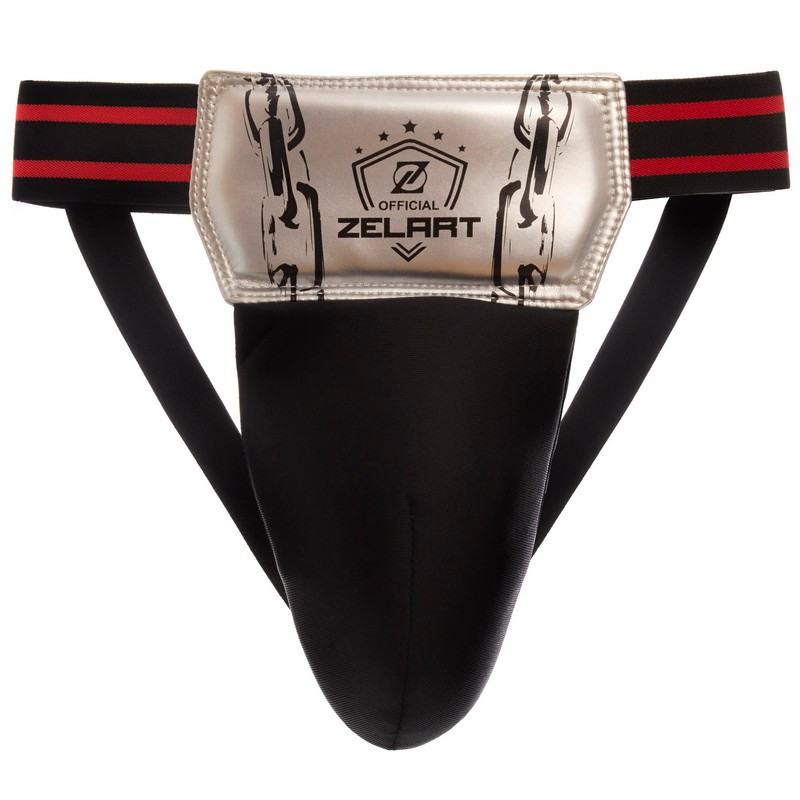 Защита паха мужская ZELART BO-1383 размер S-L черный-белый Защита для боевых искусств Киев - изображение 2