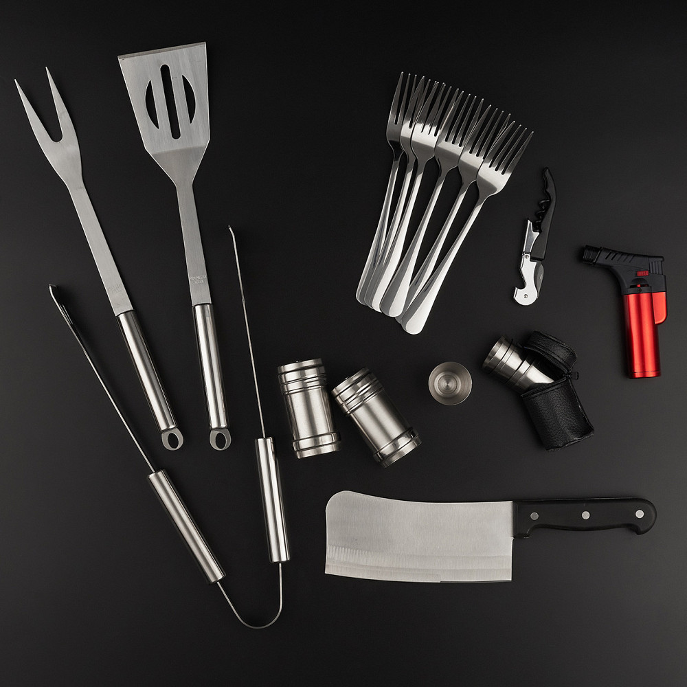 Шампури подарункові набір бокс для пікніка гриля та барбекю Оригінальні Віп подарунки на день народження татові, хлопцю, Тернопіль - фото 6