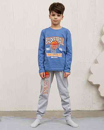 Пижама подростковая комплект со штанами на мальчика - Баскетбол Tom John 89942 10-11 Киев