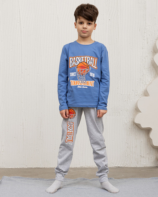 Піжама підліткова комплект зі штанами на хлопчика — Баскетбол Tom John 89942 10-11 Київ - фото 1