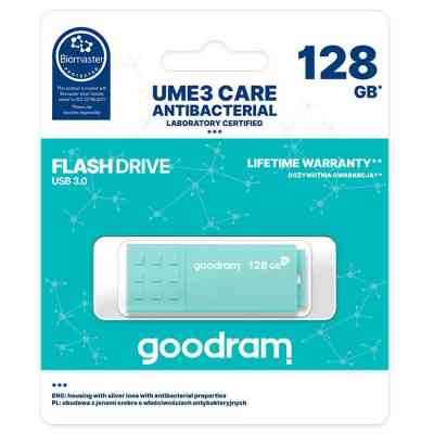 USB флеш накопичувач Goodram 128GB UME3 Care Green USB 3.2 (UME3-1280CRR11) Вінниця