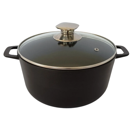 Каструля 3л скляна кришка а/п Black A3203 ТАЛКО Житомир - изображение 2