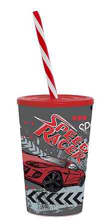 Склянка з трубочкою Herevin Speed Race 0.34 л (161914-010P) (6917967) Київ