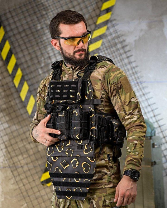 Плитоноска 4 быстрых сброса с напашником NETFLIX FIX ПП4638 Одесса - изображение 2