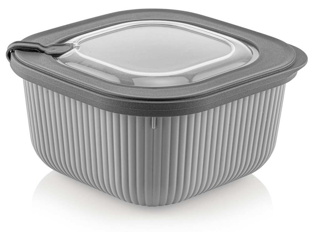 Контейнер Idea Home 00683 Line Box Gray 1.8 л (00683 Gray) (7180064) Київ - фото 1